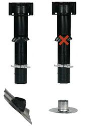 Ventilatie dakdoorvoer, Ubbink Multivent, 131mm, 750mm