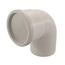Enkelwandige rookgasbocht, Ubbink PP120, 90°, Ø60mm, kunststof