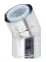 Concentrische rookgasbocht, Ubbink Rolux, inox/kunststof, 80/125mm
