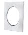 rosace pour conduit de fumées / d’amenée d’air Ubbink carré Ø160mm métal blanc