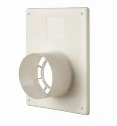 afdekrozet rookgas/luchttoevoerbuis Ubbink Ø125mm