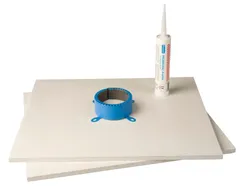 Brandmanchet buis, Ubbink Sekurit Ubiprotect, inox, Ø100mm, rond