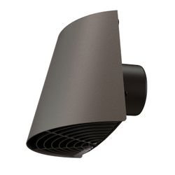 Buitenluchtrooster, Ubbink Contego, cilindervormig 343x282mm, kanaaldiam. Ø200mm, kunststof antraciet