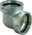 Coude à sertir 90°, laiton, 60mm FF, eau potable, Uponor MLC RS2