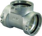 Té à sertir laiton, 60mm, FFF, eau potable, Uponor MLC RS2