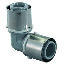Coude à sertir 90°, plastique, 40/4mm FF, eau potable, Uponor MLC PPSU
