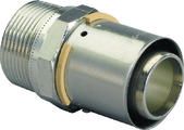 Pièce de transition à sertir, laiton, 40/4mm x 5/4" M, Uponor MLC Press
