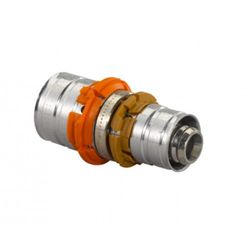 Persverloopmof, messing, 16/2x14/2mm FF, (drink)water, Uponor MLC Press
