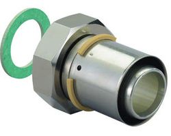 Raccord 2 pièces à sertir, laiton, 40/4mm x 6/4" FF, eau potable, Uponor MLC Press