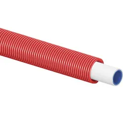 Meerlagenbuis met mantelbuis, Uponor UniPipe PLUS, 16x2mm, rood, flexibel, 75m