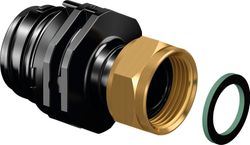draadovergangsstuk messing 3/8"  x  1/2" M Uponor