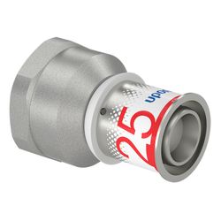 Pièce de transition à sertir, laiton, 25/2.5mm x 1" F, Uponor S-Press PLUS