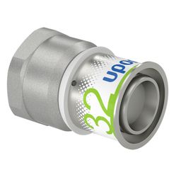 Pièce de transition à sertir, laiton, 32/3mm x 1" F, Uponor S-Press PLUS