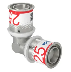 Coude à sertir 90°, laiton, 25/2.5mm FF, eau potable, Uponor S-Press PLUS