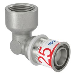 Coude de transition à sertir 90°, laiton, 25/2.5mm x 3/4" F, eau potable, Uponor S-Press PLUS