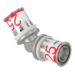 Persknie 45°, messing, 25/2.5mm FF, (drink)water, Uponor S-Press PLUS