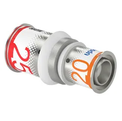 Manchon réduit à sertir, laiton, 25/2.5x20/2.25mm FF, eau potable, Uponor S-Press PLUS