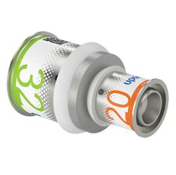 Persverloopmof, messing, 32/3x20/2.25mm FF, (drink)water, Uponor S-Press PLUS