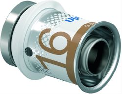 Persstop messing, 16/2mm, M, (drink)water, Uponor S-Press PLUS