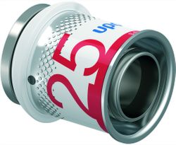 Persstop messing, 25/2.5mm, M, (drink)water, Uponor S-Press PLUS