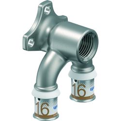 Culasse murale à sertir, Uponor S-Press PLUS, laiton, 1/2" x 16/2.25, équerre