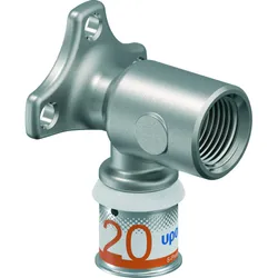 Culasse murale à sertir, Uponor S-Press PLUS, laiton, 1/2" x 20/2.25, équerre