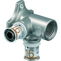 Culasse murale à sertir, Uponor S-Press PLUS, laiton, 1/2" x 16/2