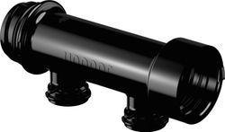 Watervedeler 1" + 2 x 3/4", Uponor Aqua PLUS, kunststof