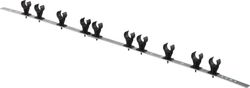Uponor Sport double support de tuyau, acier 25mm c /c100mm 0,975m Steel