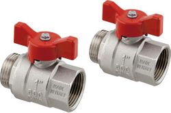 robinet papillon à passage intégral DN 1" FM Uponor Vario