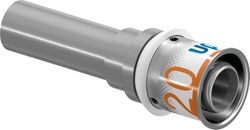Persovergangsstuk, messing, 16/2mm x 10mm koperen buis, Uponor S-Press PLUS