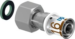 Pièce de transition à sertir, laiton, 16/2mm x 3/8" F, Uponor S-Press PLUS