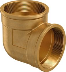 Draadknie, messing, 4" FF, Uponor Ecoflex Wipex