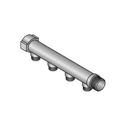 Watervedeler 1" + 2 x 1/2", Uponor MLC S, messing