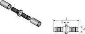 Persmof messing, 17/2mm, FF, verwarming, Uponor PE-Xa