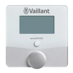 Thermostat d'ambiance avec affichage de l'heure, Vaillant sensoROOM VRT 51f, programme hebdomadaire classe I, modulable