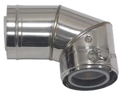 Concentrische rookgasbocht, Vaillant, inox/kunststof, 80/125mm