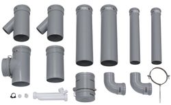basis kit 2 wandketels naast elkaar dn 130 vaillant
