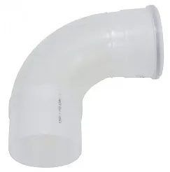 Enkelwandige rookgasbocht, Vaillant, 87°, Ø200mm, kunststof, met lipring