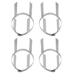 set afstandhouders d 200 RVS voor vaste buis set 4 stuks vaillant
