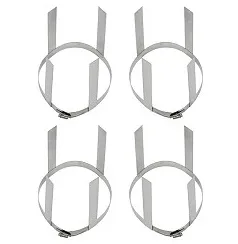 set afstandhouders d 200 RVS voor vaste buis set 4 stuks vaillant