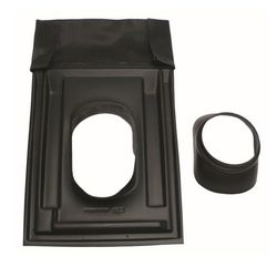 solin Vaillant Ø160mm noir rectangulair 25-45°