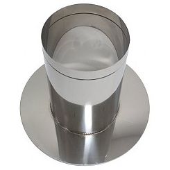 solin Vaillant Ø200mm convient pour toit plat inox circulaire