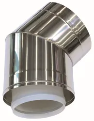 Concentrische rookgasbocht, Vaillant, inox/kunststof, 250/350mm