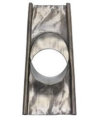 dakdoorvoerplaat Vaillant Ø160mm inox rechthoekig 35-45°