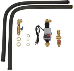 hydraul. aansluitset uniSTOR, laadpomp 2x1,5m rvs leiding,terugslagklep ex 305953