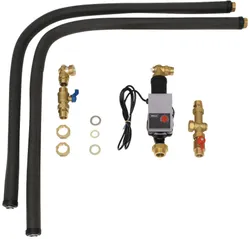 hydraul. aansluitset uniSTOR, laadpomp 2x1,5m rvs leiding,terugslagklep ex 305953