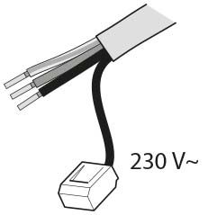 câble de connexion Pro E (230 V) pour vanne divise use