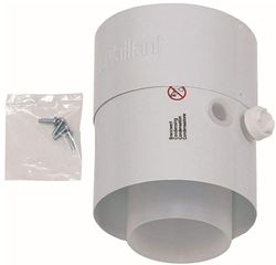 adaptor 80/125 met testopening vaillant