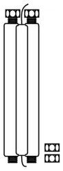 tuyau isolé 2 x 1 DN 16 x 15 m